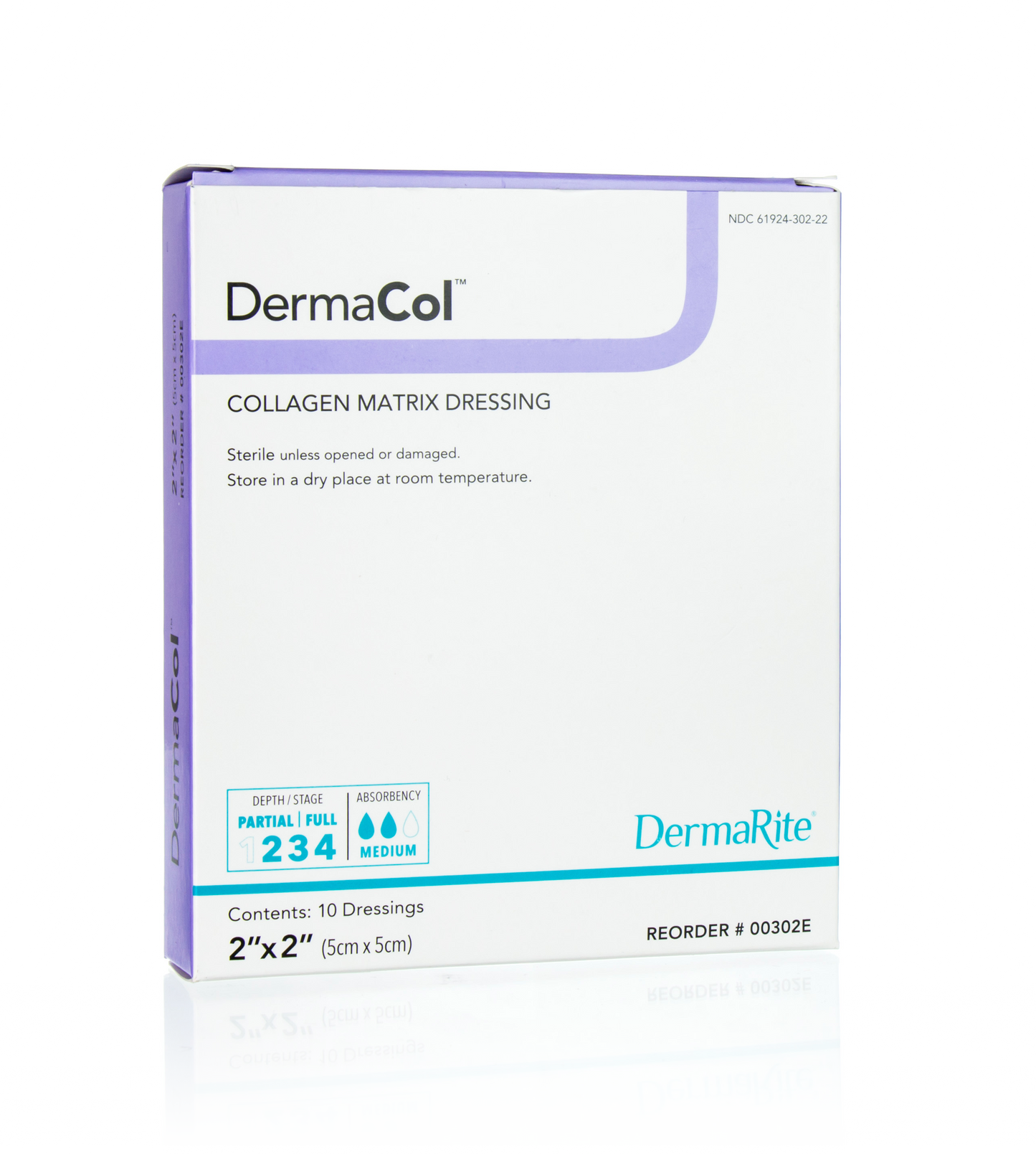 DermaCol 100 Sheet 2" x 2" 10 per Box