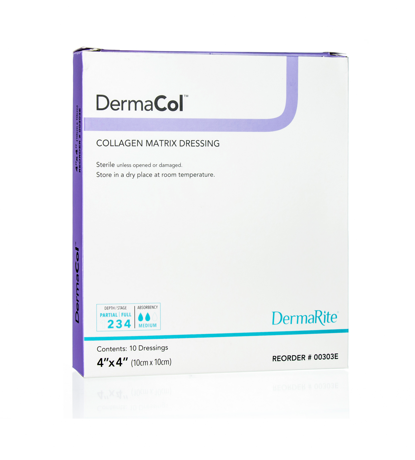 DermCol 100 Sheet 4" x4" 10 per Box