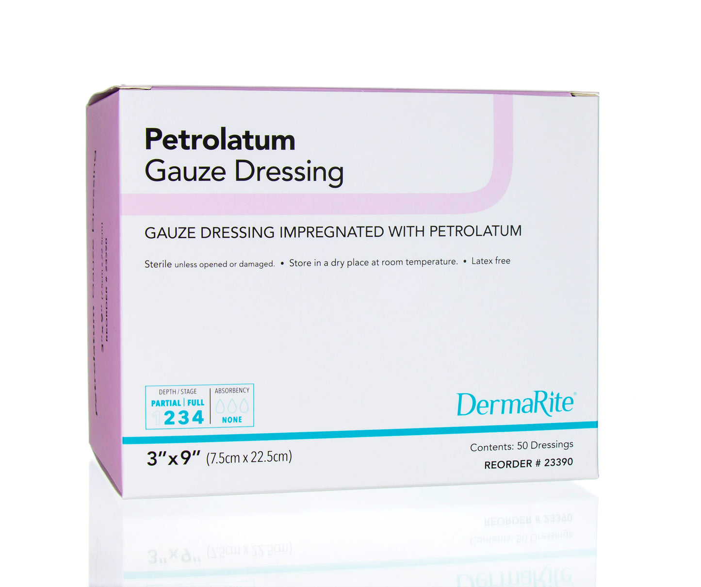 Petrolatum Gauze 3" x 9" 50 Dressings Per Box