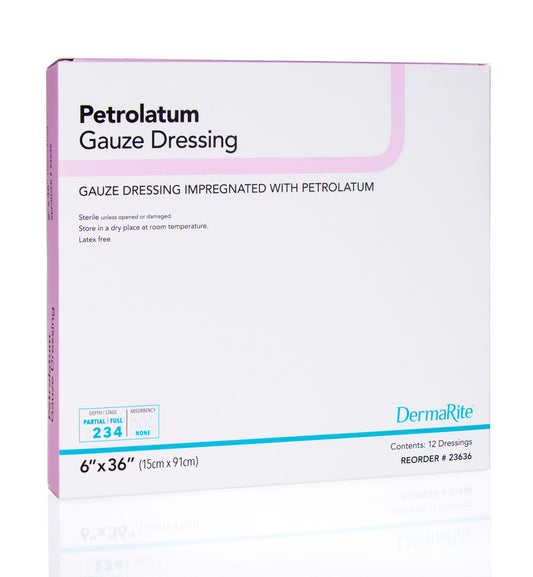 Petrolatum Gauze 6" x 36" 12 Per Box