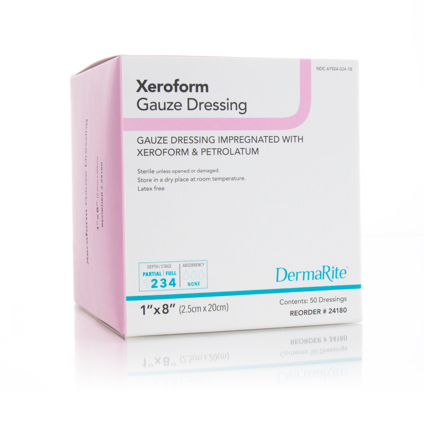 Xeroform 1" x 8" 50 per Box