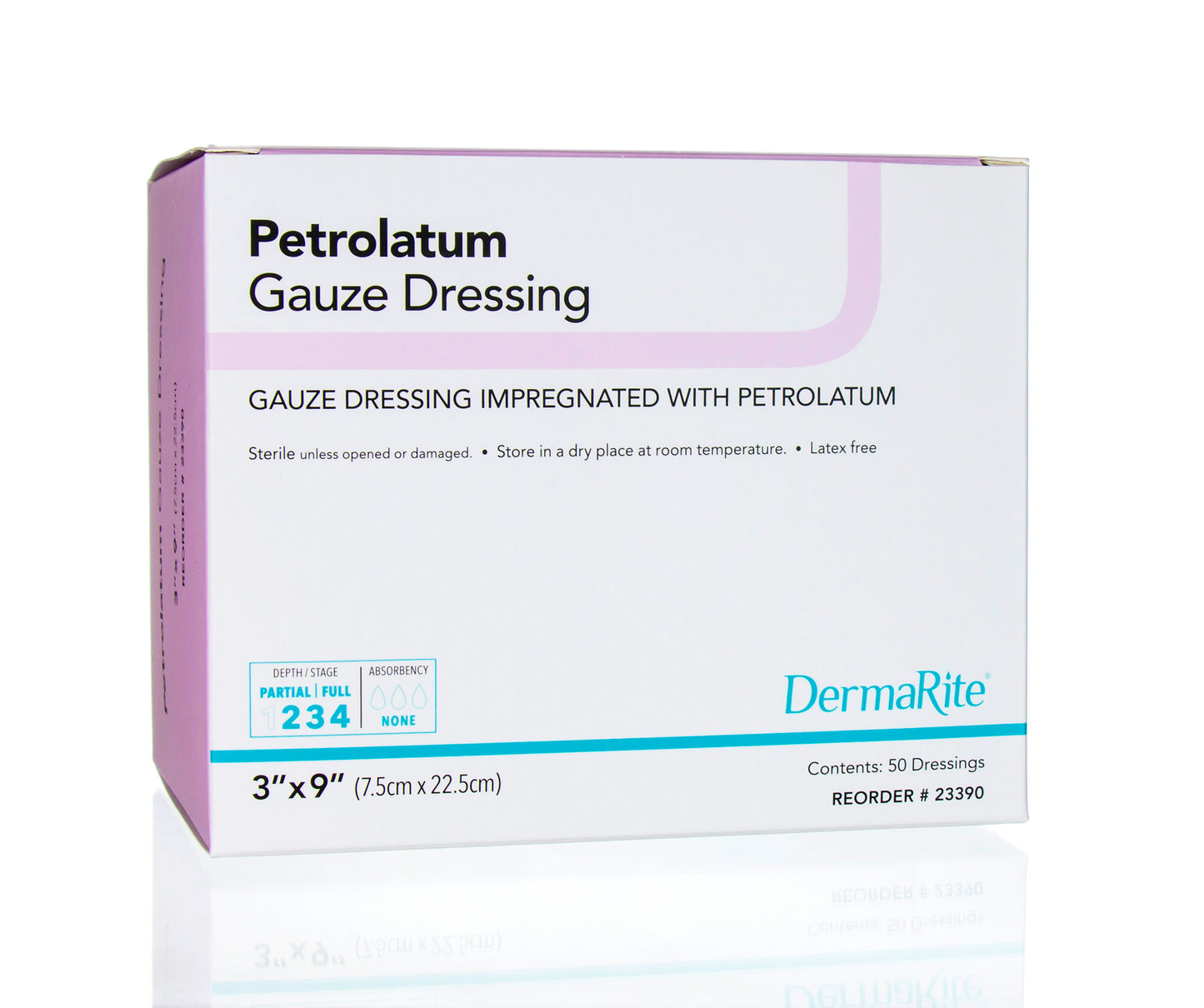 Petrolatum Gauze 3" x 9"  50 Dressings Per Box